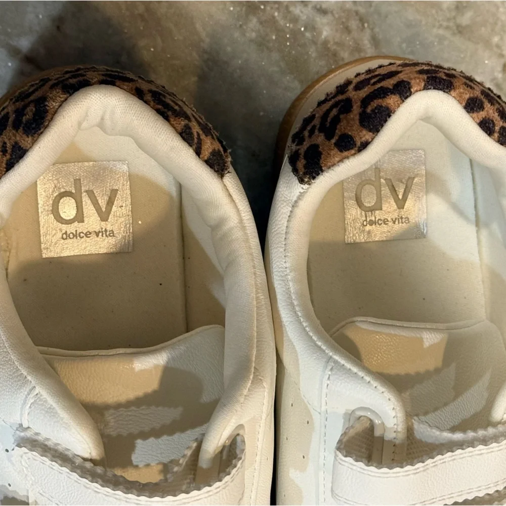 Women’s DOLCE VITA triple strap leopard sneakers- Size 8.5 - Picture 6 of 7